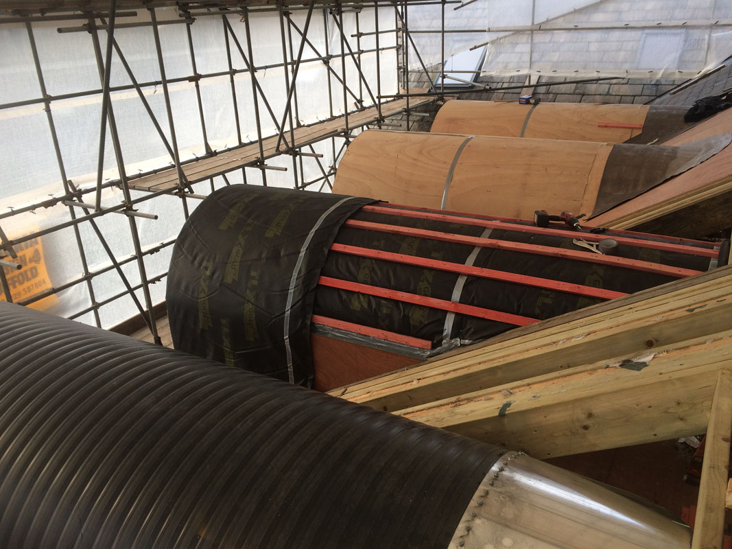 Dorma windows for a hotel extension Wightman Engineering Metalworks